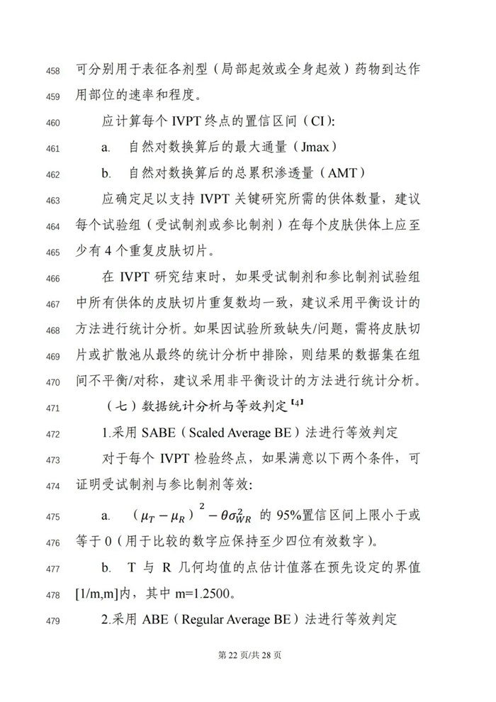 關于公開征求《局部起效化學仿制藥體外釋放（IVRT）與體外透皮（IVPT）研究技術指導原則（征求意見稿）》意見的通知